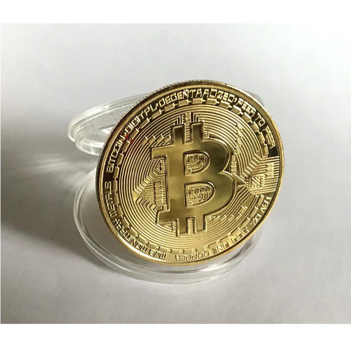 Golden Plated Bitcoin (Gift or Showpiece )