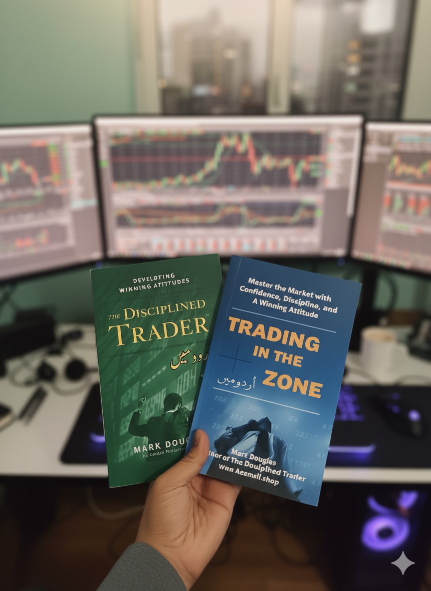Pack of 2 Book Urdu Trading in the Zone & The Disciplined Trader